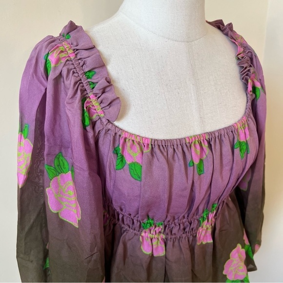 New! Cynthia Rowley Rosalia silk top 13658 - Picture 11 of 14